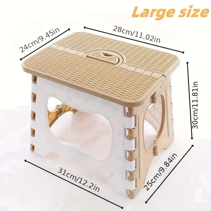 Portable Folding Stool for Home and Outdoor Use - Lightweight and Simple Design, Perfect for Fishing, Camping, and Events