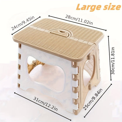 Portable Folding Stool for Home and Outdoor Use - Lightweight and Simple Design, Perfect for Fishing, Camping, and Events