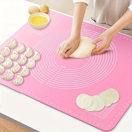 Silicone Baking Mat: Extra Thick with Measurements for Non-Slip, BPA-Free Aseptic Surface - Perfect for Pizza & Cake Dough Rolling - Must-Have Kitchen Tool for Kneading, Measuring, and Cooking