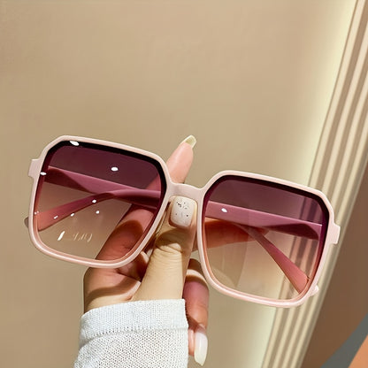 2024 Chic Women's Square Fashion Glasses with Anti-Glare Lenses - Trendy Street Style Accessory