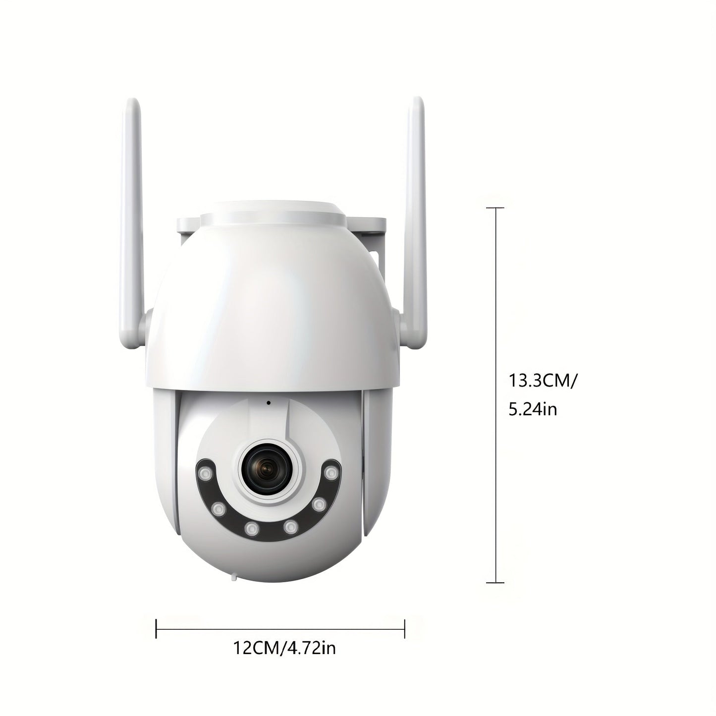 Enhance your outdoor security with the JOOAN 3MP HD Security Camera. Featuring PTZ, full-color night vision, human tracking, and motion detection capabilities, this camera is compatible with smartphones for easy access and monitoring.