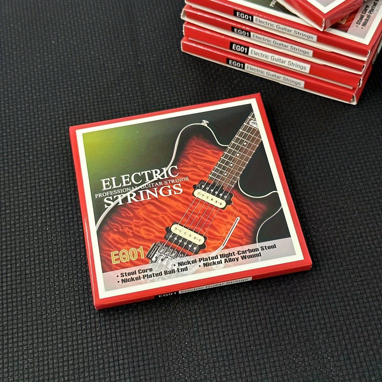 Electric Guitar Strings - Nickel-Plated High-Carbon Steel - Alloy Wound - Quality Steel Core - 6 Strings/Set - E-1st-0.02cm, B-2nd-0.03cm, G-3rd-0.04cm, D-4th-0.06cm, A-5th-0.08cm