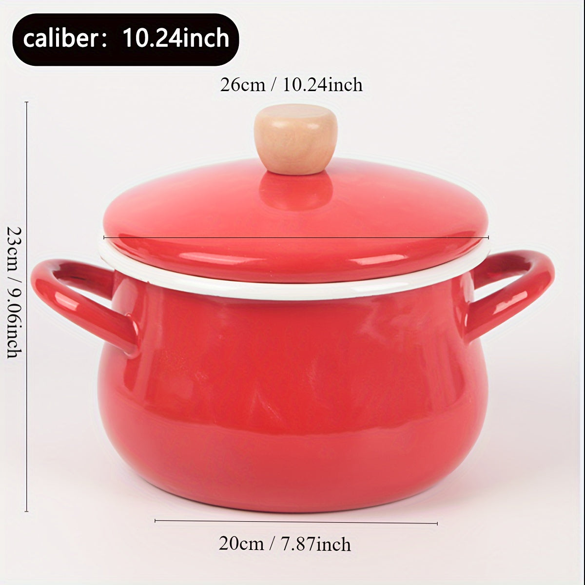 This multifunctional non-stick pot is made of high-quality enamel and is 1pc thick. It can be used as a soup pot, boiling pot, or stewing pot with various large capacity options available. Perfect for use in restaurant kitchens or outdoor cooking, this