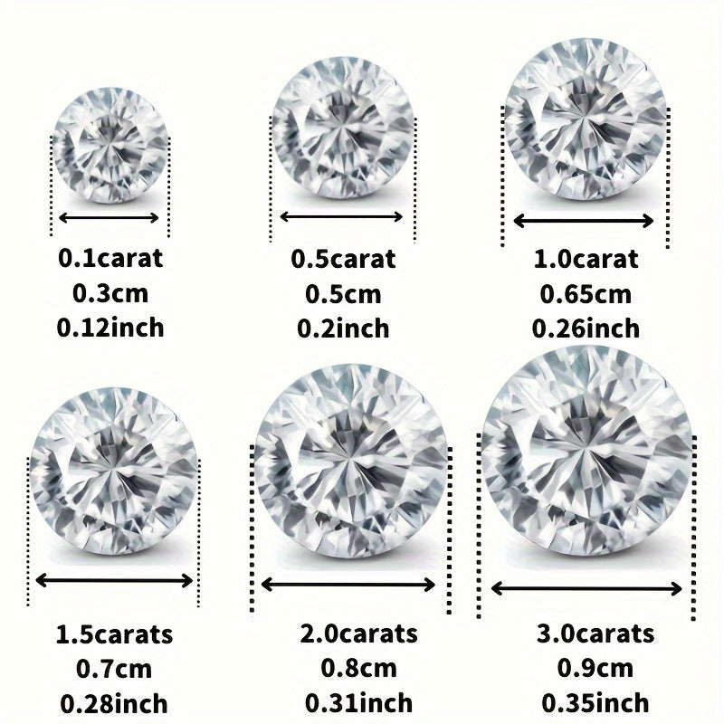 3-piece set of Sterling Silver Moissanite Jewelry, featuring a 1.0ct Center Stone and 0.5ct Stud Earrings. Designed with a sexy street style and elegant classic design, perfect for everyday wear and vacations. Silver plated and ideal for gifting on