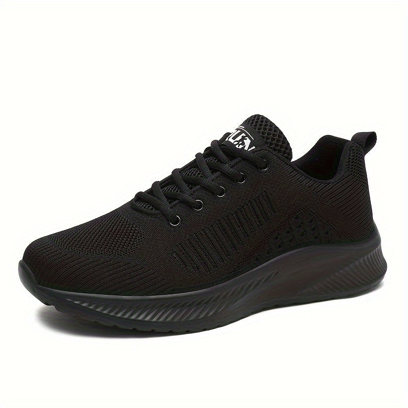 Men's lightweight and breathable lace-up sports shoes for road running, fitness, and casual wear.