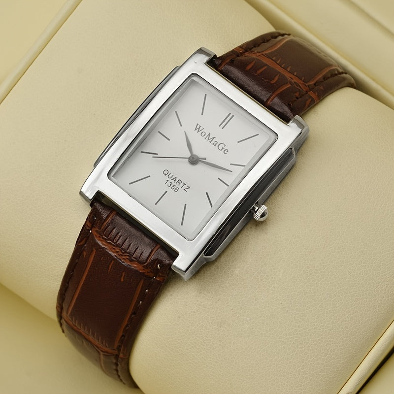 Holiday Gift: Men's Square Strap Watch Fashion