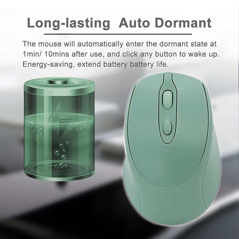 Wireless rechargeable dual-mode mouse for all devices.