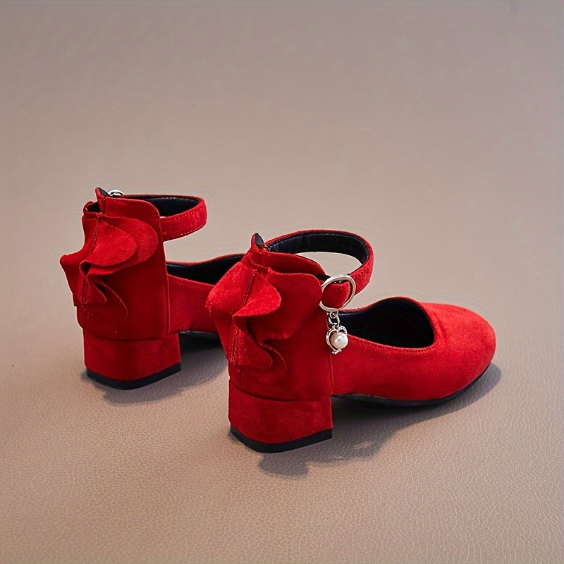 New styles of girls' shoes including princess, dance, and trendy single shoes with small heels.