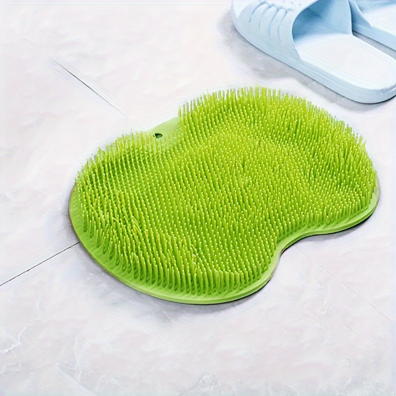 Silicone shower foot scrubber and massager for clean, exfoliated feet. Great gift for Christmas or Valentine's Day.