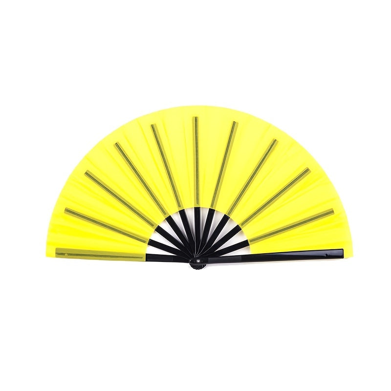 Traditional Chinese style accessories including a 1pc Kung Fu Fan, Tai Chi Ringing Fan, Chinese Dance Folding Fan, and Martial Arts Double-sided Plastic Fan Bone, perfect for adding a classic touch to your look.