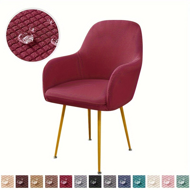 Office chair cover with armrests for dining and leisure, suitable for living room.