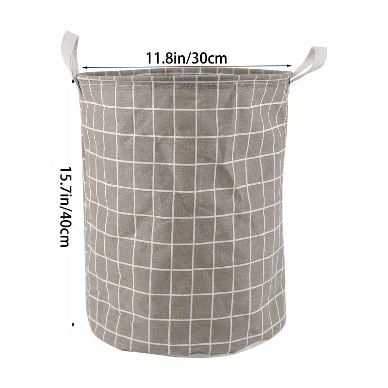 Round Dirty Clothes Basket - Portable Laundry Hamper with Storage Bucket for 1pc of dirty clothes