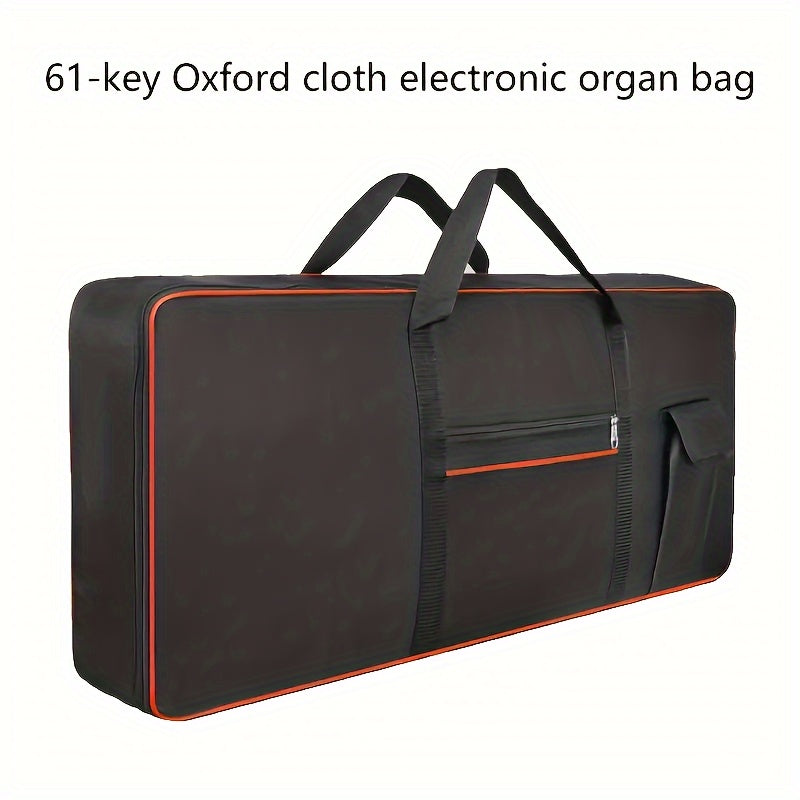 Durable gig bag for 61/76/88 key electric pianos made of Oxford cloth with double shoulder straps, max size 138.0x33.99x16.99cm.