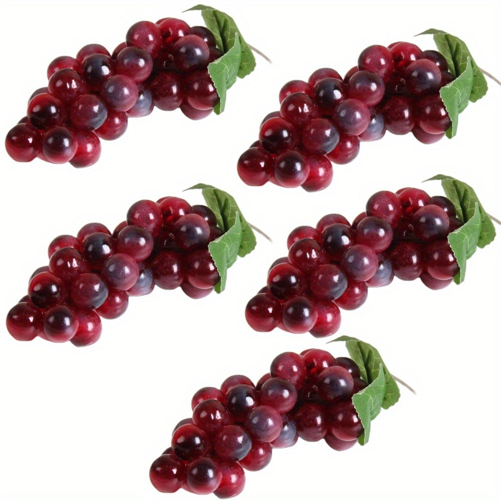 A string of artificial grapes with 36 large beads per string can be hung up for Halloween and Thanksgiving parties, as well as for weddings, kitchen displays, and Christmas gifts.