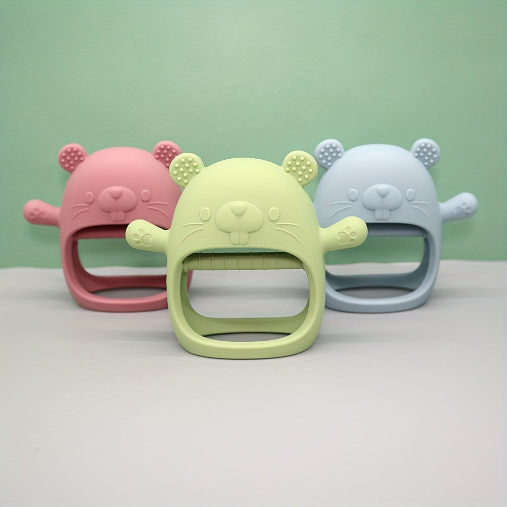 Baby Silicone Teether Groundhog Shape - Perfect for Thanksgiving or Christmas Gift