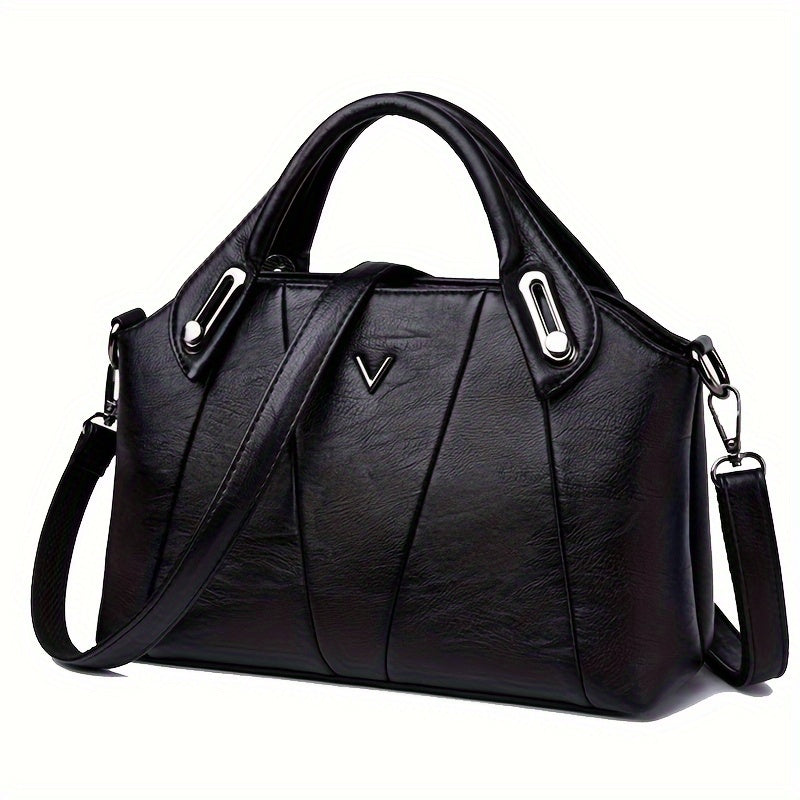 Stylish Solid Color Handbag for Women