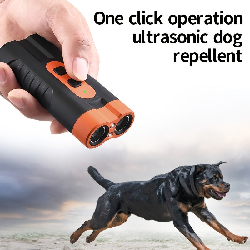 PetSafePro USB Rechargeable Ultrasonic Dog Repellent with Bark Stopper and LED Flashlight