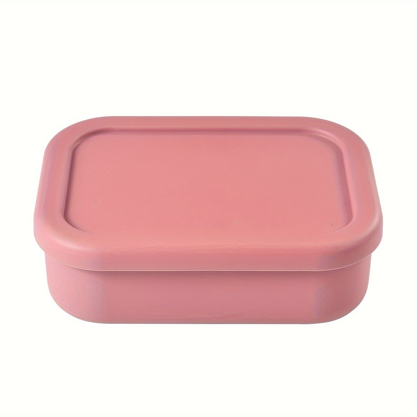 Silicone Lunch Box with Leak Proof Bento Box Design, 3 Compartments Food Container, Microwave Safe for School Students, Office Workers, and Travelers. Ideal Kitchen and Travel Accessories.