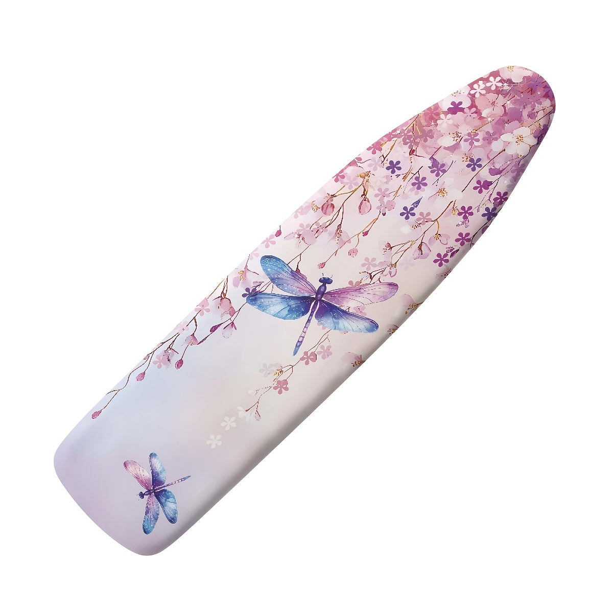 Get your vintage art dragonfly sunflower pattern ironing board dust cover with an elastic drawstring today! This cover is easy to install, heat-resistant, and includes 3 fasteners for added security after ironing.