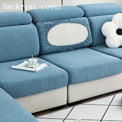 Thick Jacquard sofa cushion cover with elastic-band, perfect furniture protection for bedroom, office, or living room.