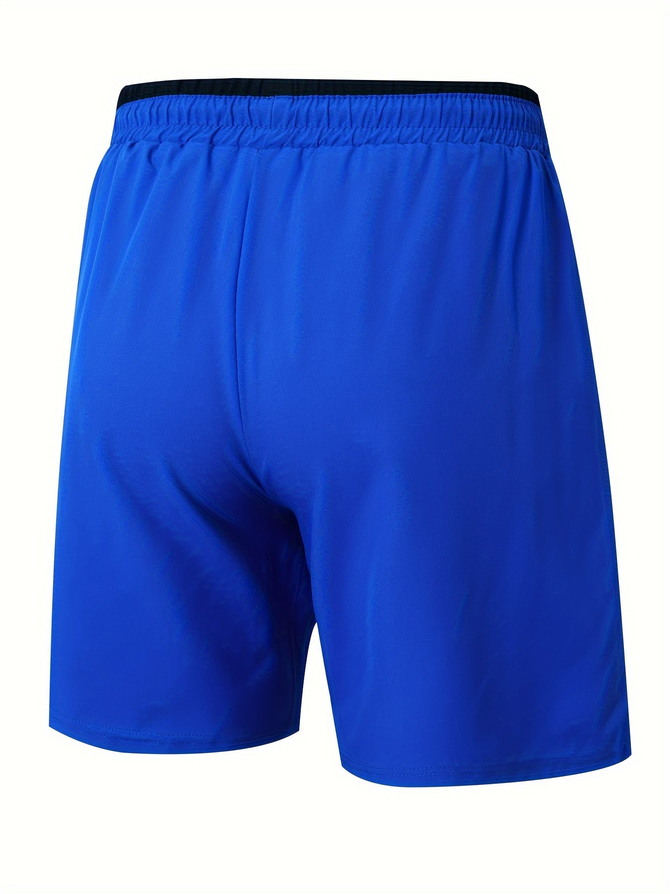 Trendy plus size men's graphic print shorts for summer outdoor sports.