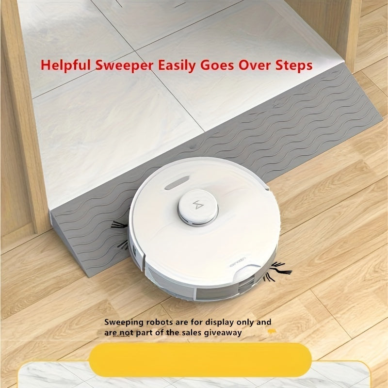 Home Ramp Plate for Xiaomi/ECOVACS/iRobot/Roborock/Vacuum Cleaner- Indoor Cleaning Robot Accessory for Climbing Mat and Threshold with Plastic Step Pad