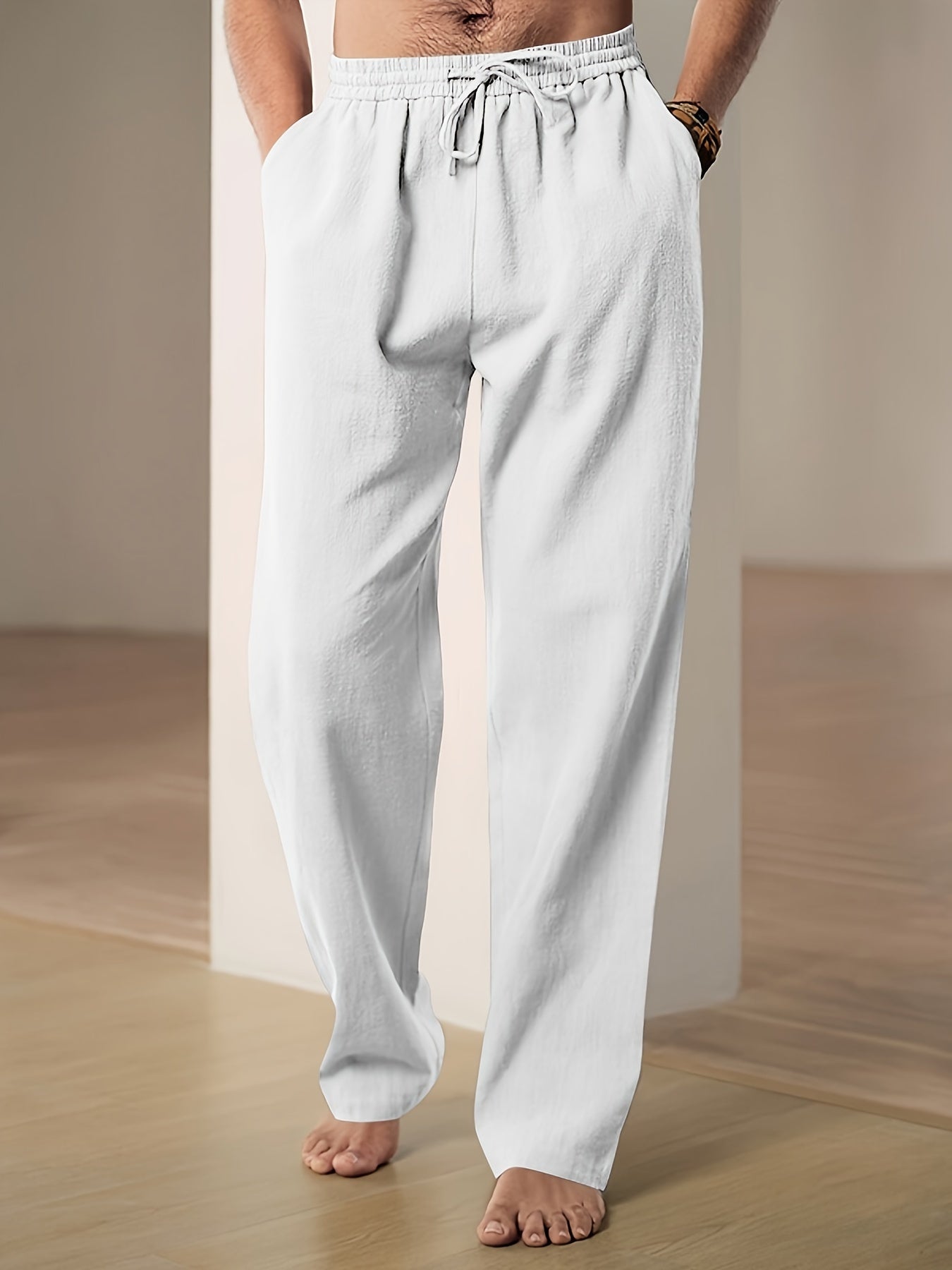 Men's hip-hop casual sports pants with a simple and fashionable Chinese style, perfect for spring, summer, and autumn.