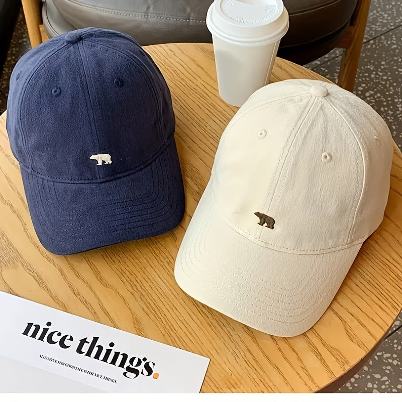 Unisex Cowboy Hat with Fashionable Polar Bear Embroidery