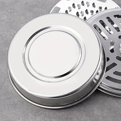 Sturdy Stainless Steel Mosquito Coil Holder with Lid - Flame-Resistant & Durable, Great for Residences, College Dorms & Accommodations - Ideal for Year-End Festivities like Halloween, Thanksgiving, Christmas & New Year's Eve