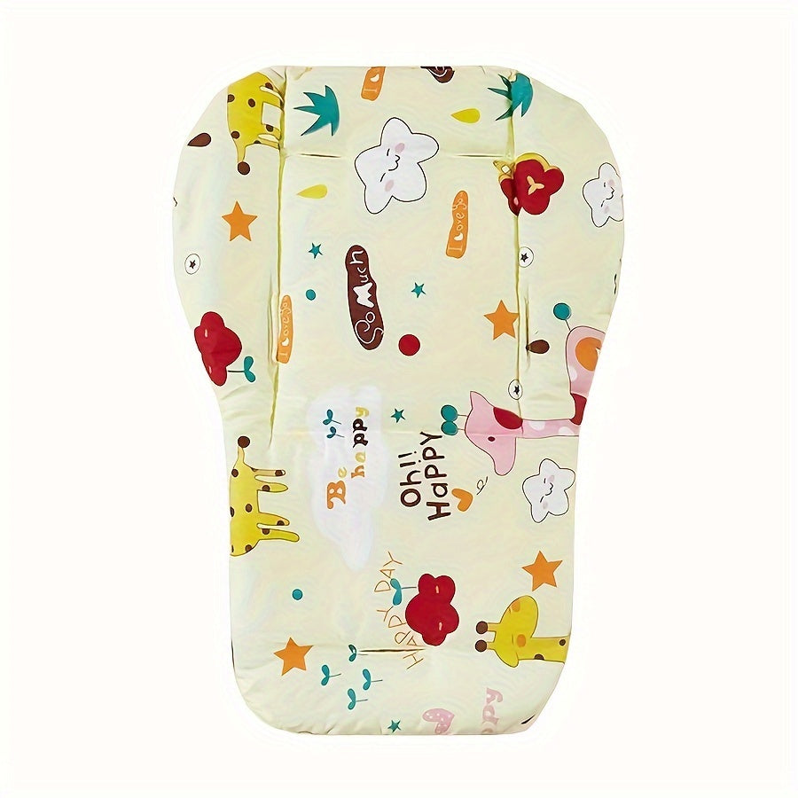 Cartoon Stroller Seat Cushion made with soft cotton pad for added comfort and support for your little one on the go.