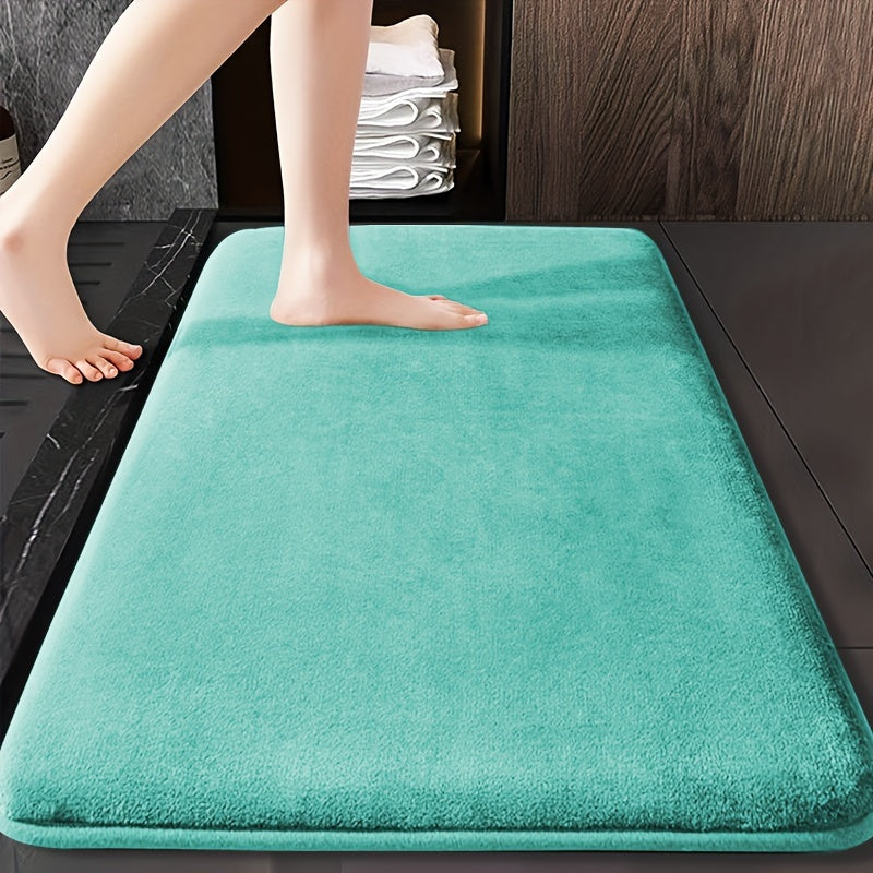 Super absorbent bath mat with non-slip backing, ultra soft and comfortable, perfect for your bathroom decor.