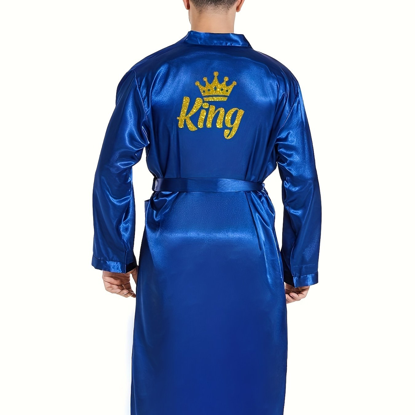 Men's KING Printed Robe for Home Pajamas.