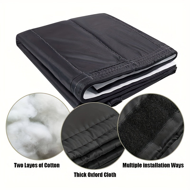 Fireplace Insulation Blanket made with Dual-Layer Oxford Cloth - Traps Warm Air Inside and Keeps Cold Air Out, Simple Installation for Improved Winter Heating Efficiency and Cozy Atmosphere - Essential for Winter Season.