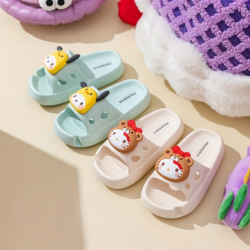 Sanrio Kuromi Girls' Slippers - Non-Slip EVA Footwear, Cute Style, All Seasons