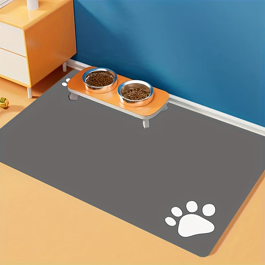 Soft non-slip pet mat for dogs, absorbs liquids quickly, easy to clean.