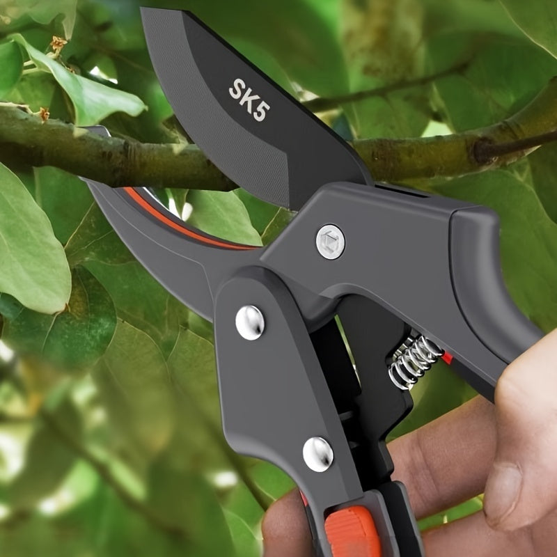 Heavy duty pruning shears designed for weakened hands, including those with arthritis, suitable for both men and women for gardening tasks.