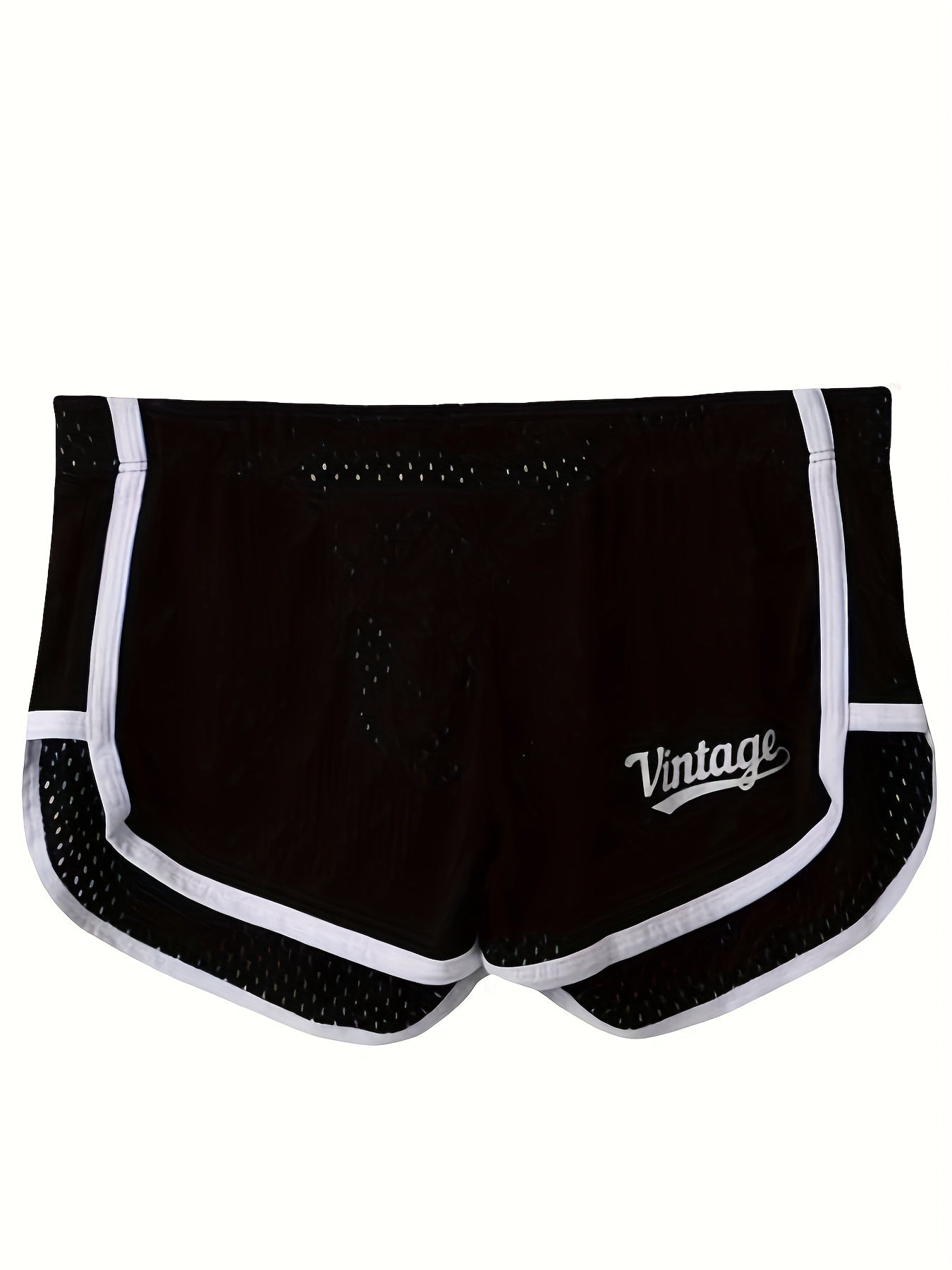 Breathable mesh boxer briefs for men with a comfort fit and contrast trim, suitable for everyday wear and sleepwear.