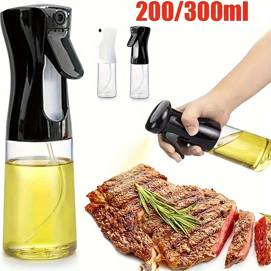 One leak-proof plastic oil spray bottle for storing olive oil.