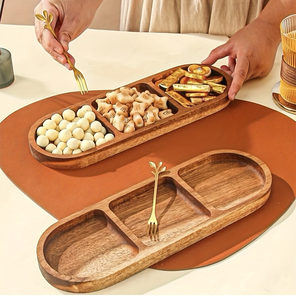 This set includes a bamboo wooden tray that is perfect for serving breakfast, tea, or desserts. It is ideal for placing milk, coffee, sushi, cakes, snacks, and fruits.