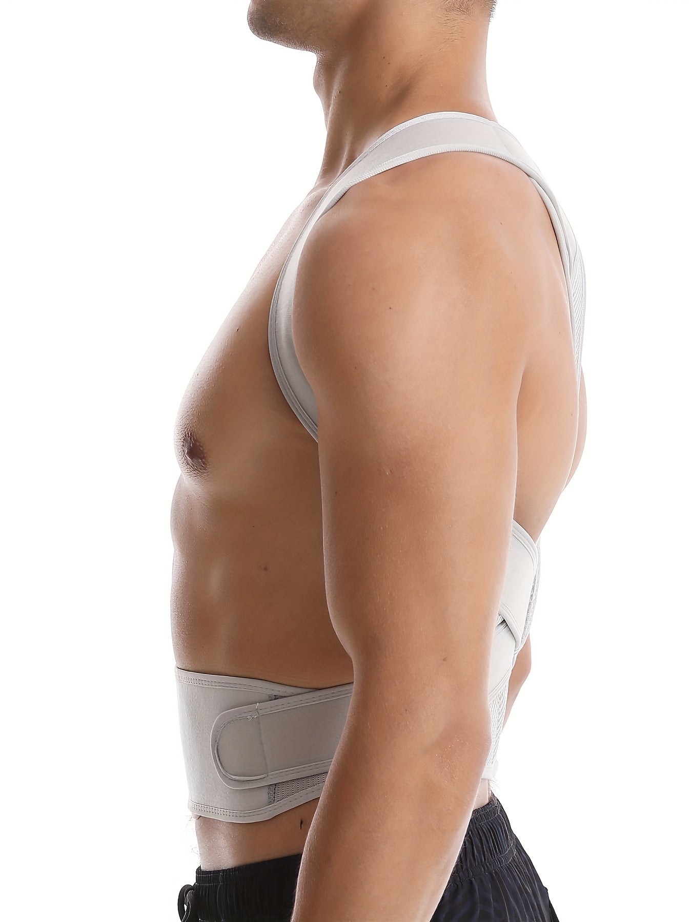 Posture support tape for chest, shoulder, and neck.