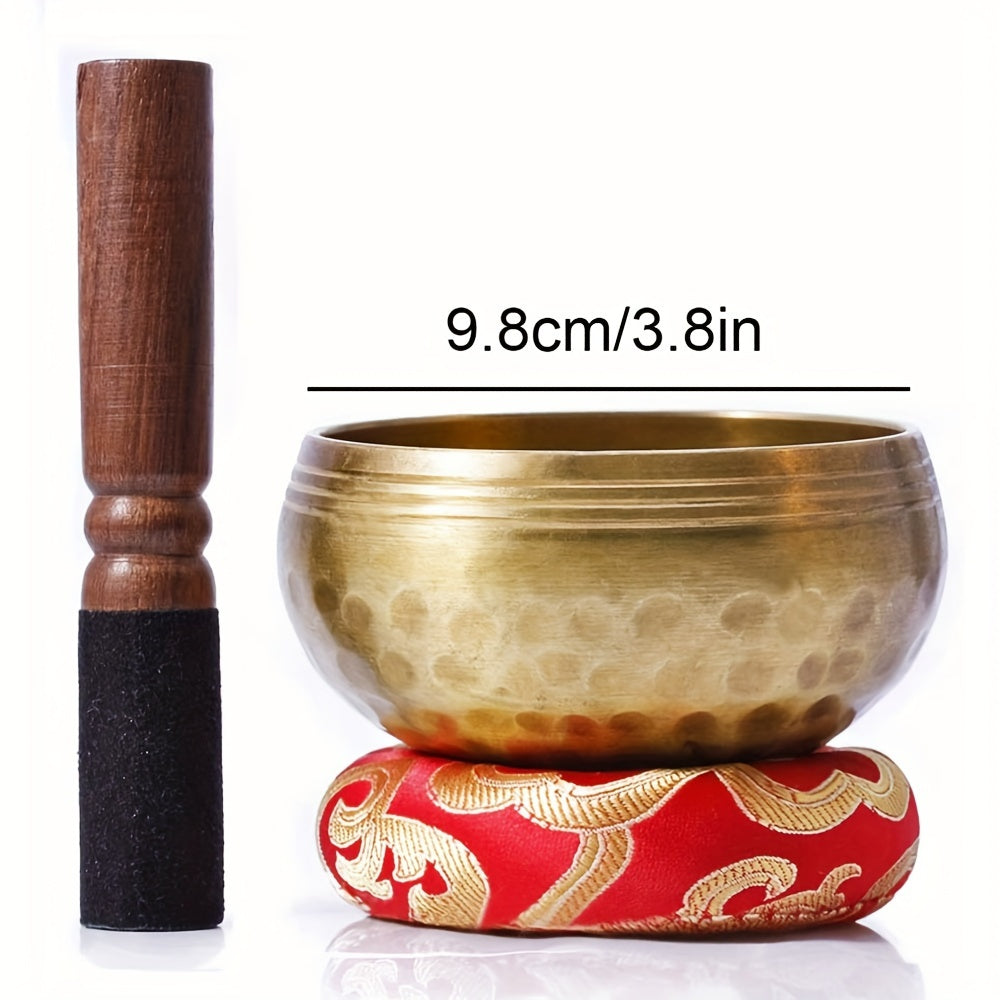 Nepal Hand Hammered Singing Bowl for Mindfulness, Meditation, Yoga, and Sound Therapy