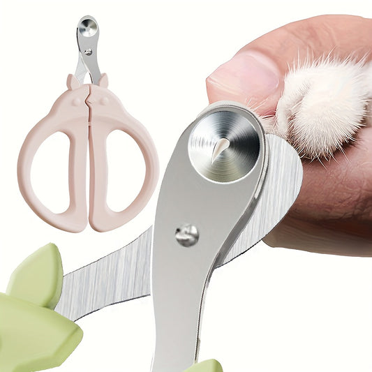 Professional cat nail clippers for all sizes and breeds, with safety guard and anti-bleeding round hole feature.