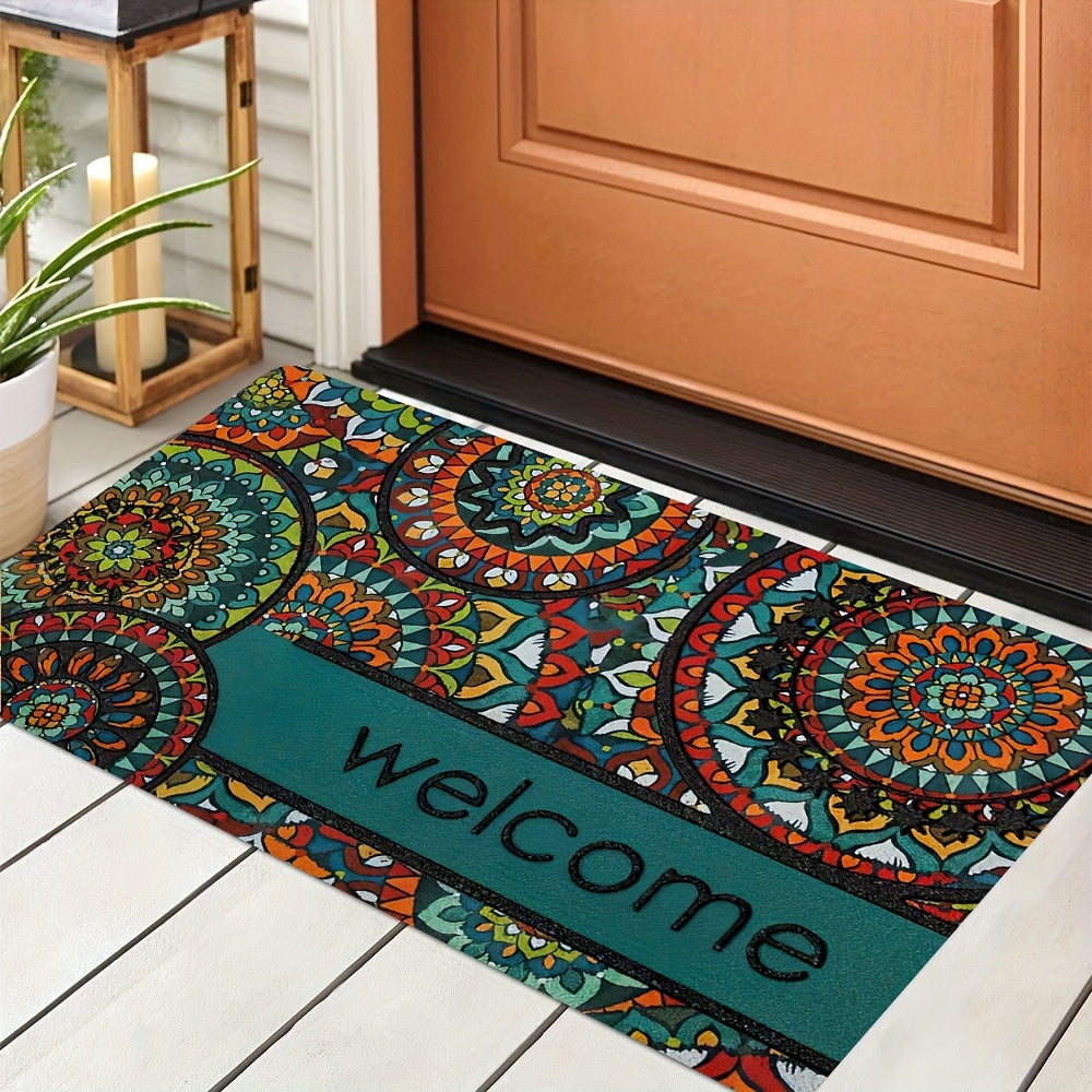 Bohemian Stylish Doormat - Add a touch of retro charm to your home decor with this machine washable rug. Perfect for the bedroom, living room, reading room, or as bedside accessories.