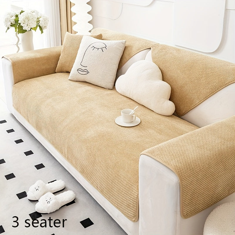 Thick non-slip sofa slipcover for pets, office or home decoration.