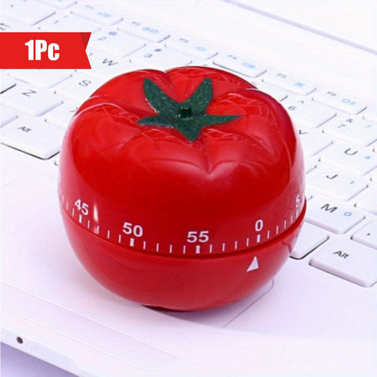 Pridola Cute Tomato Kitchen Timer - 1pc, Audible Countdown Cooking Tool with Precise Scale, Food Grade Plastic, Comfort Grip, Perfect for Cooking