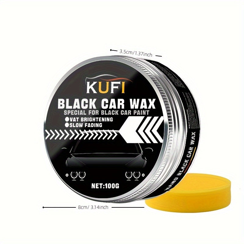 Premium Black Car Wax: Stain removal, gloss enhancement, waterproof protection.