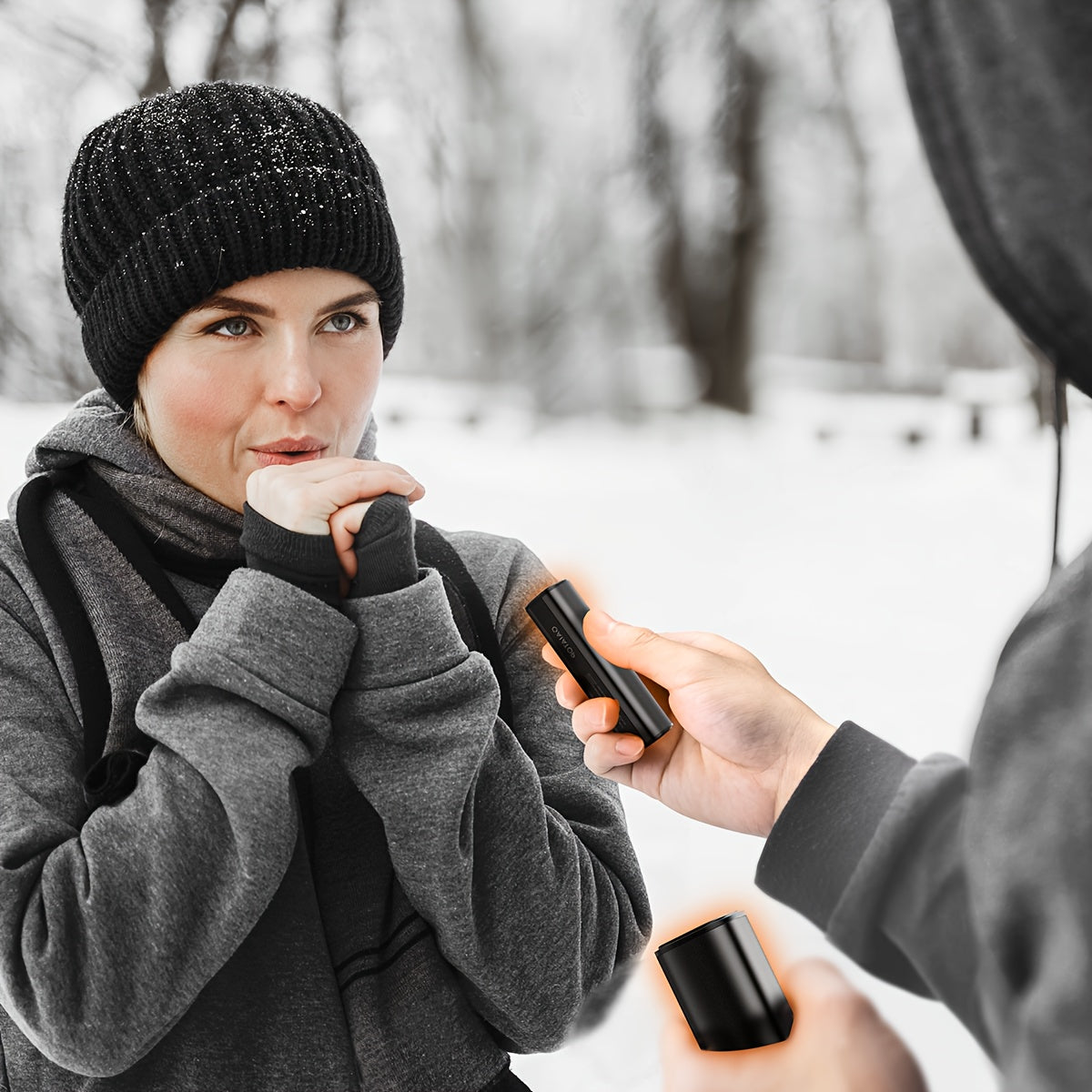 Stay warm during outdoor winter activities with the 1pc GAIATOP Hand Warmer. This hand warmer features a 3-speed adjustable quick heating function powered by a USB rechargeable 8000mAh lithium battery. Its portable polycarbonate and aluminum design is