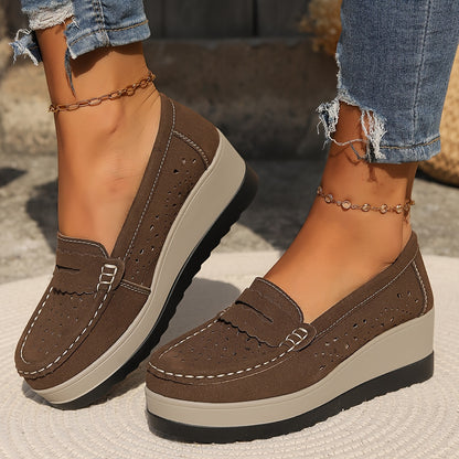 Women's Slip On Platform Daily Shoes