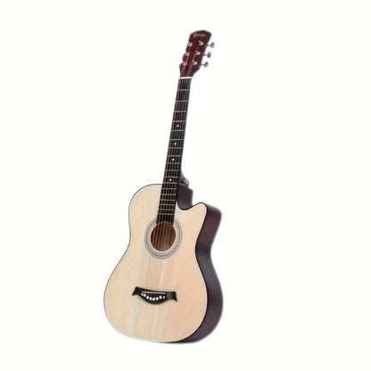 37.8-inch Classical Acoustic Guitar with Larch Body, Ideal for Beginners to Intermediate Players