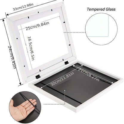 Front-opening Art Frame suitable for kids' paintings, artworks, and projects for home or office use.